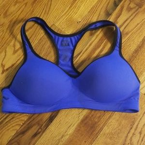 PINK YOGA racerback padded sports bra